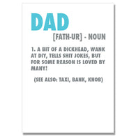Father Definition Dad Card